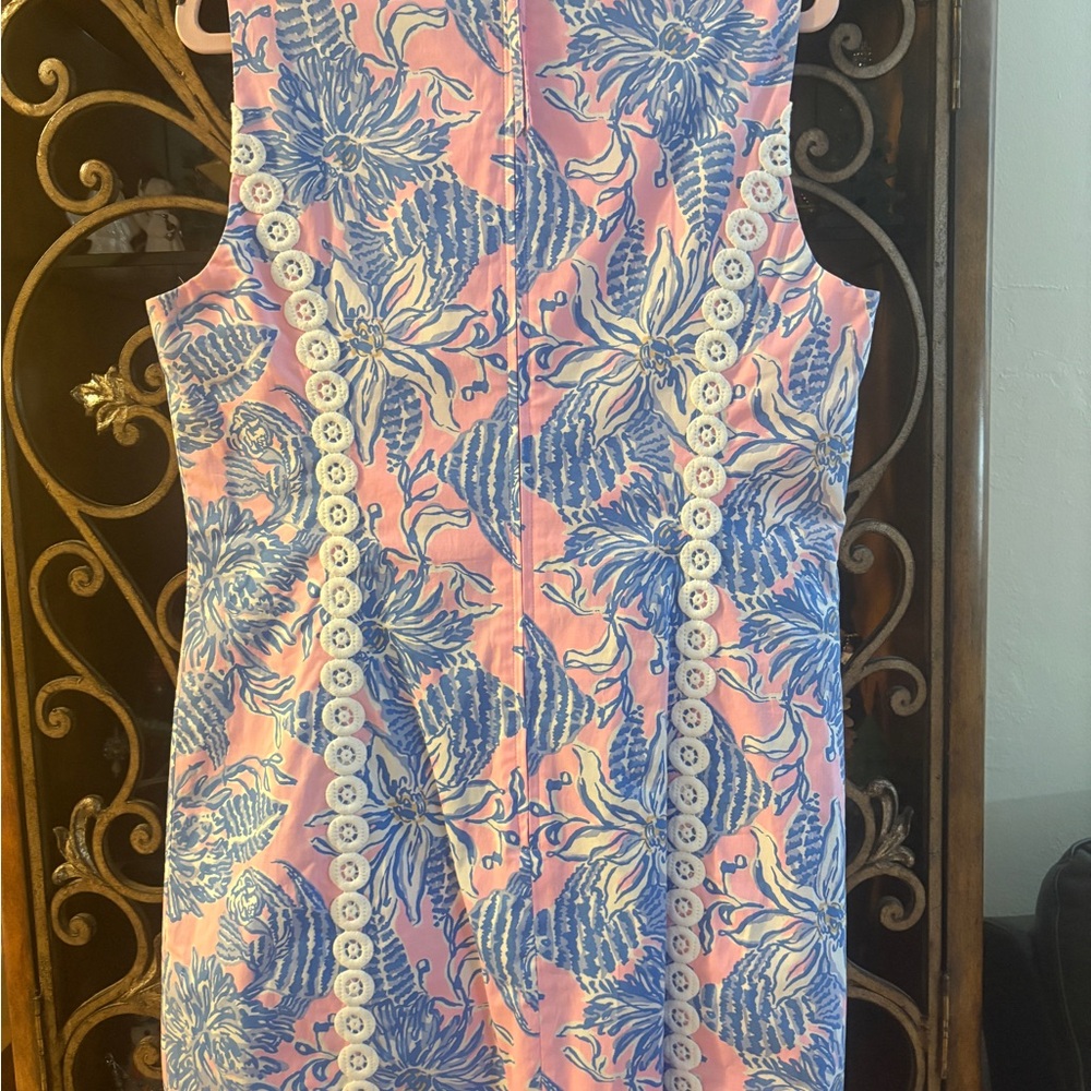 NWT CIARAN SHIFT ROMPER - CONCH SHELL ๐ PINK UP SCALE - Picture 3 of 5